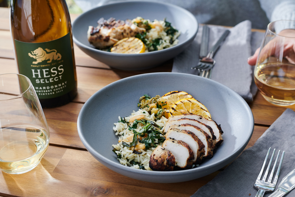 Grilled Chicken & Jasmine Rice Bowls: A Perfect Pairing for Hess Persson Estates Wines