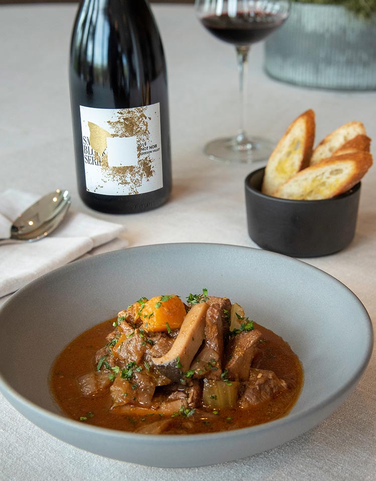 Lamb Stew with Toast Points - Hess Persson Estates